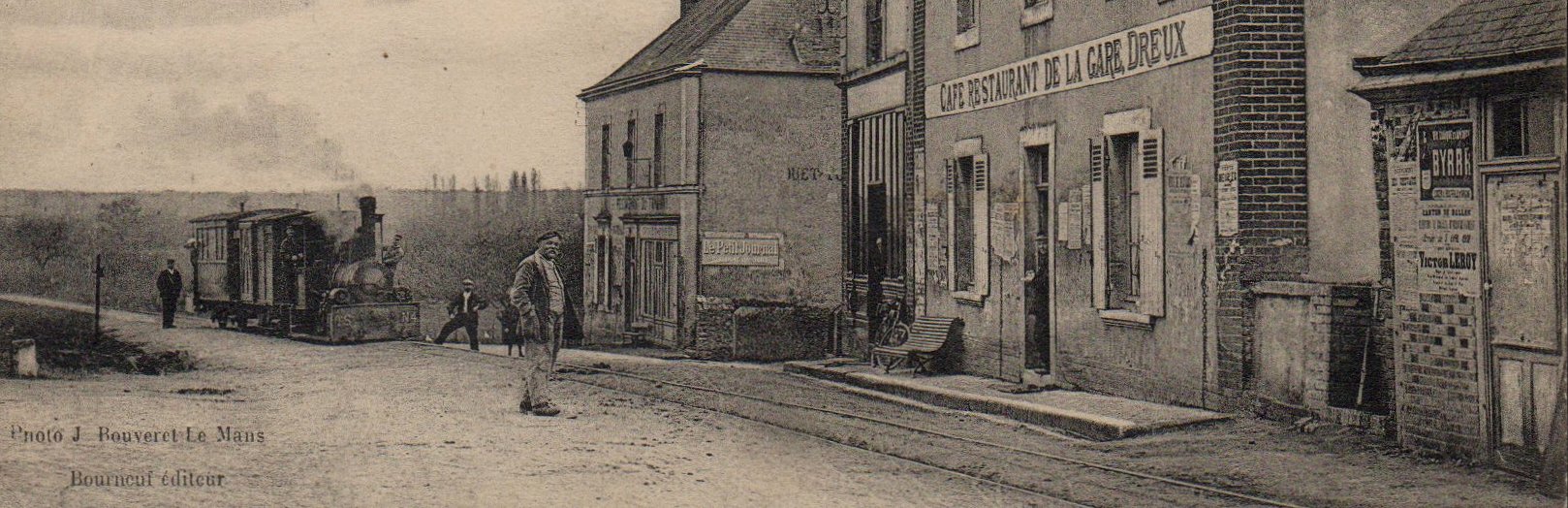 Sarthe La Gare de Montbizot et Ligne du Tramway de la T.S.
